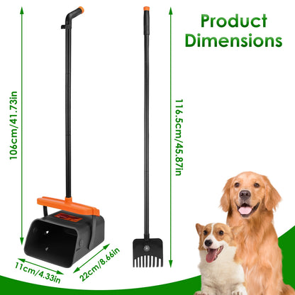 Dog Pooper Scooper Kit – Hygienic, Easy & No-Bend Cleanup
