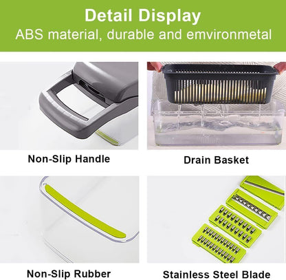 15-in-1 Vegetable Chopper – Cook Fast, Mess-Free & Save Time