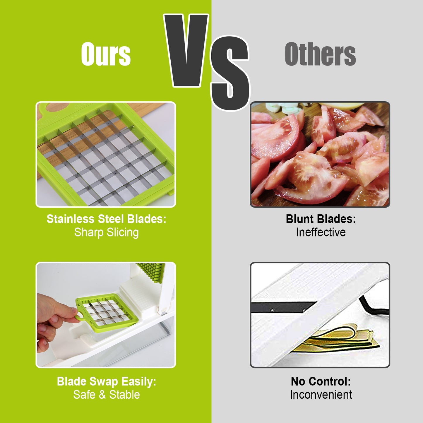 12-in-1 Vegetable Chopper Set with Container – Slicer, Dicer, Grater, Peeler & Egg Separator