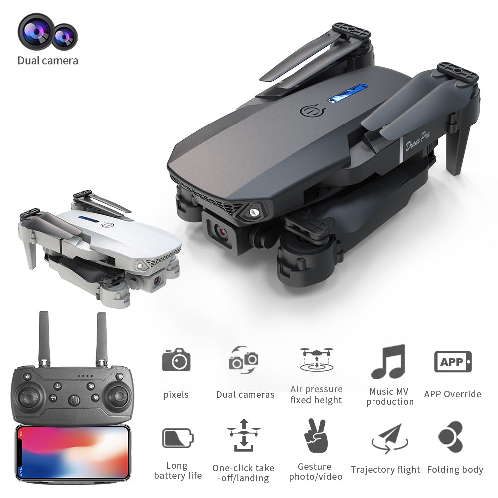 Dual Camera Drone – WiFi FPV Foldable Quadcopter for Beginners