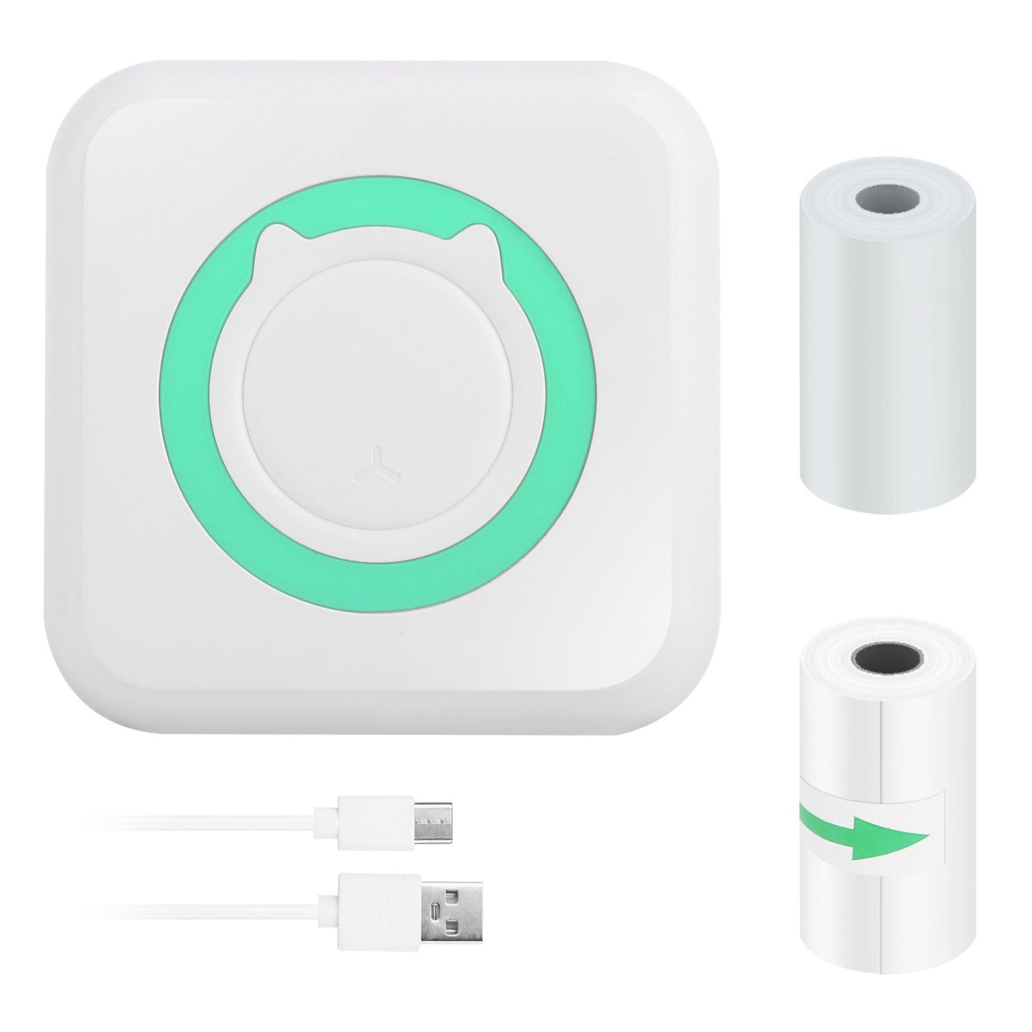 Mini Printer Bluetooth - Portable Thermal Printer for Labels & Photos