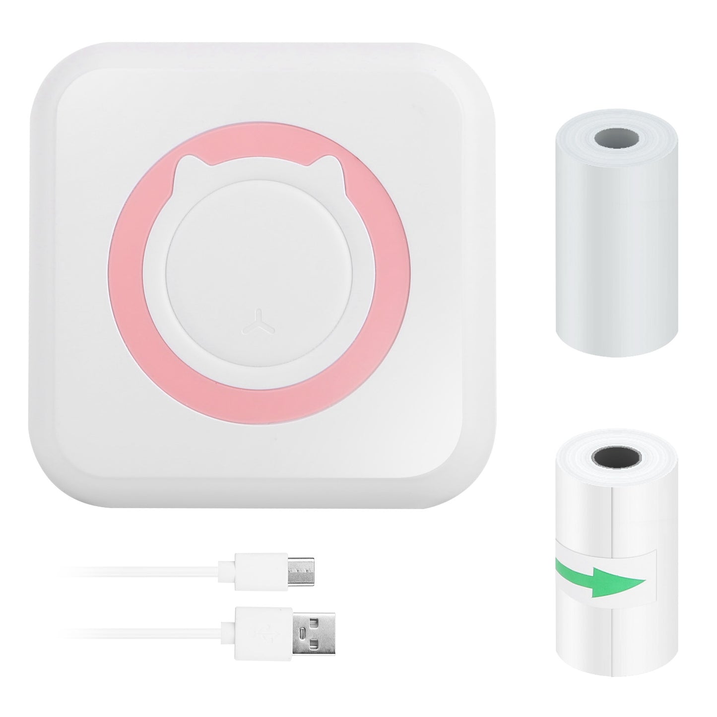Mini Printer Bluetooth - Portable Thermal Printer for Labels & Photos