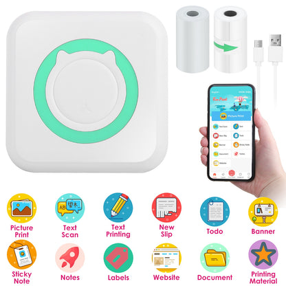 Mini Bluetooth Thermal Printer – Print Anywhere, Fun & Easy