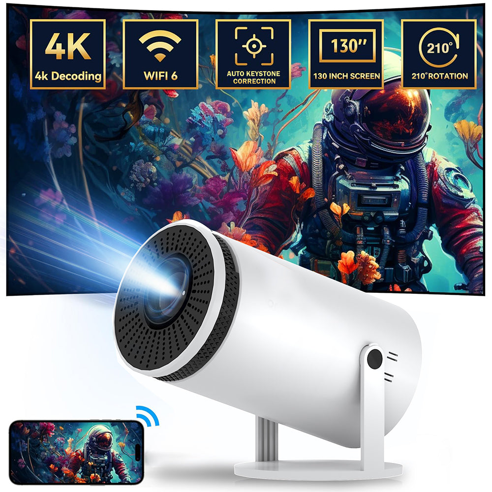 Projector Bluetooth Portable 4K – Home Theater Projector