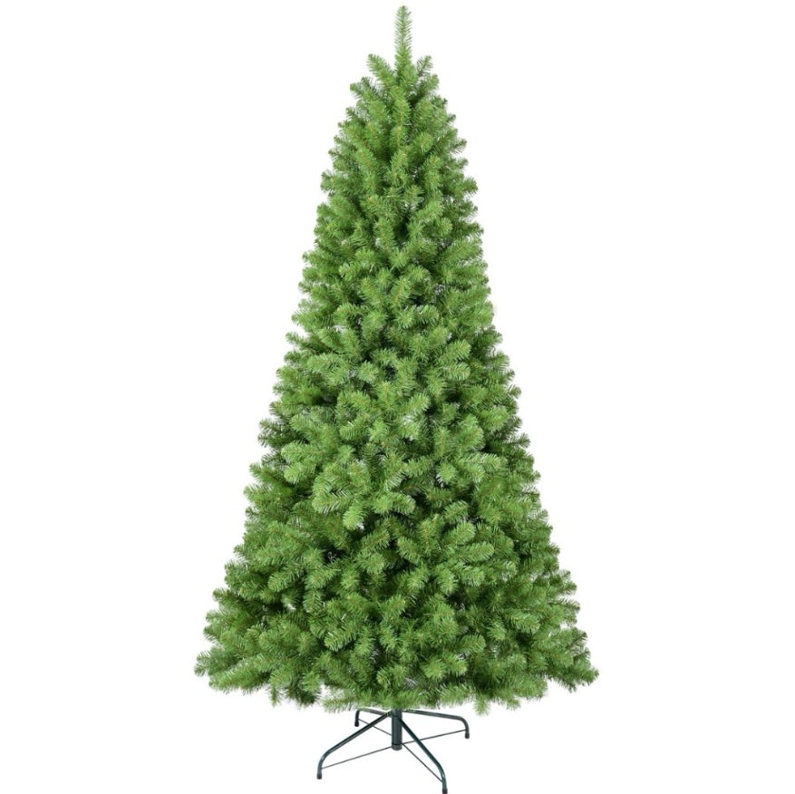 Realistic Artificial Christmas Tree – 6–9ft Full Thick Branches, Memory Wire, Easy Assembly, Fireproof PVC