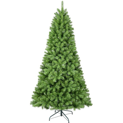 Realistic Artificial Christmas Tree – 6–9ft Full Thick Branches, Memory Wire, Easy Assembly, Fireproof PVC