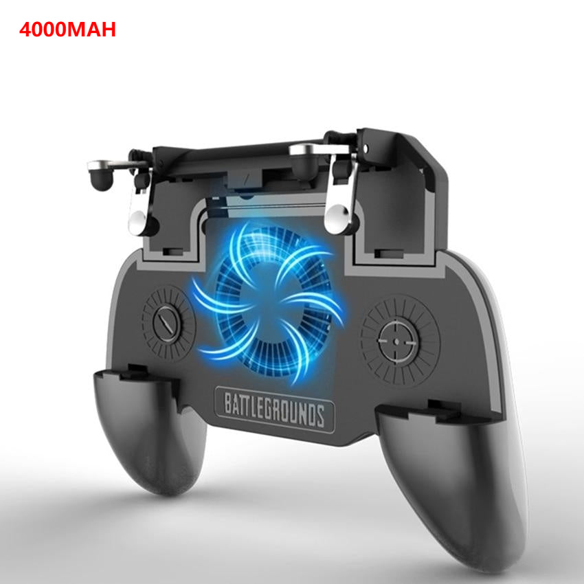 L1 R1 Phone Game Controller – Mobile Joystick Trigger for Android/iOS Gaming With Fan Plus Power Bank