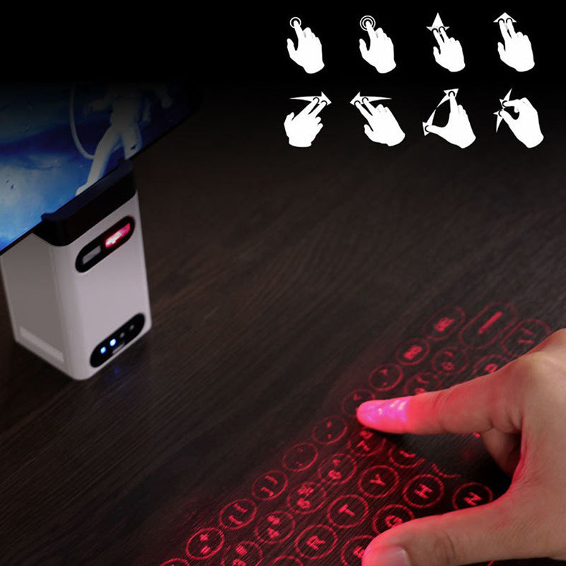 Virtual Keyboard Phone - Laser Projection Bluetooth Keyboard