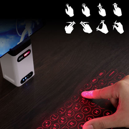 Portable Laser Projection Keyboard – Wireless, Compact & Backlit