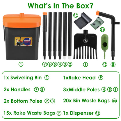 Dog Pooper Scooper Kit – Hygienic, Easy & No-Bend Cleanup