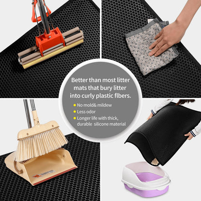 Kitty Cat Litter Mat – Waterproof, Double-Layer & Odor-Free