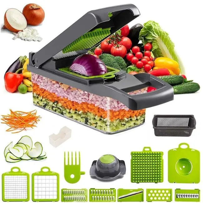 15-in-1 Vegetable Chopper – Cook Fast, Mess-Free & Save Time